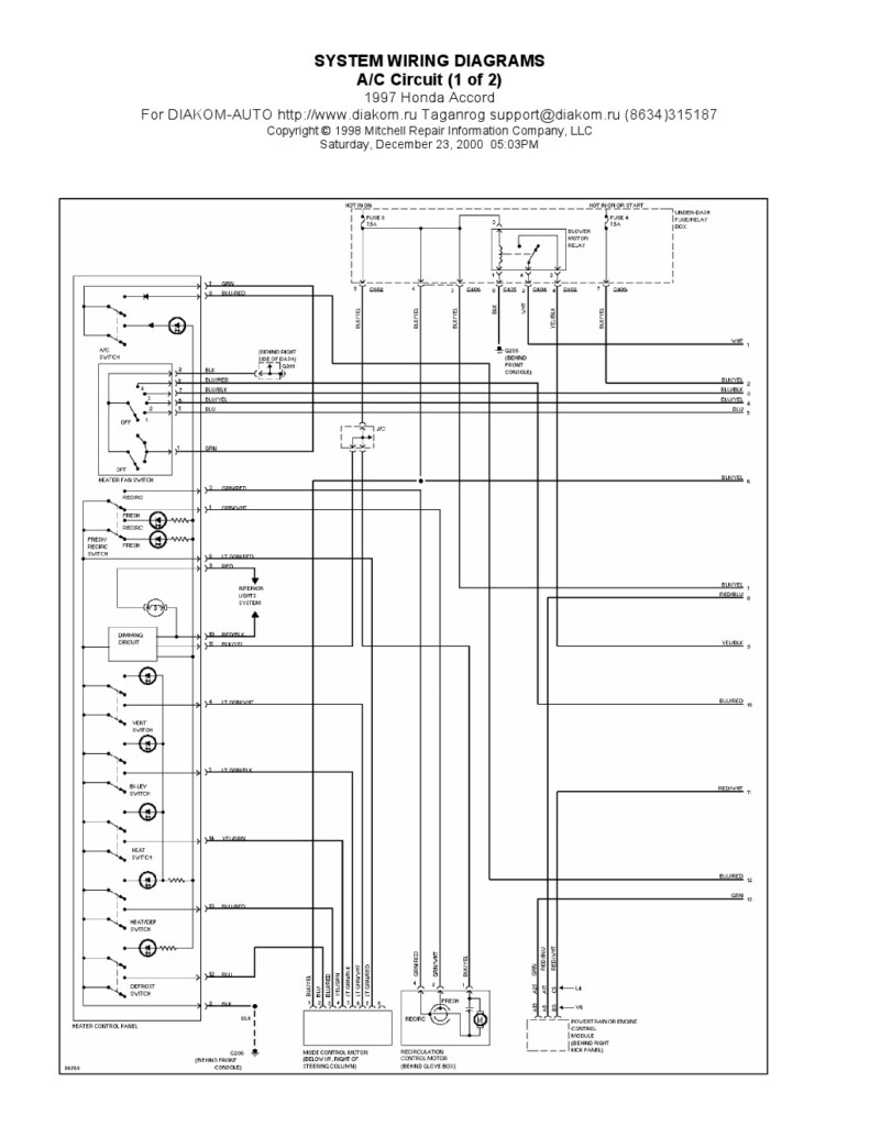 01 Civic Wiring Diagram Wiring Diagram