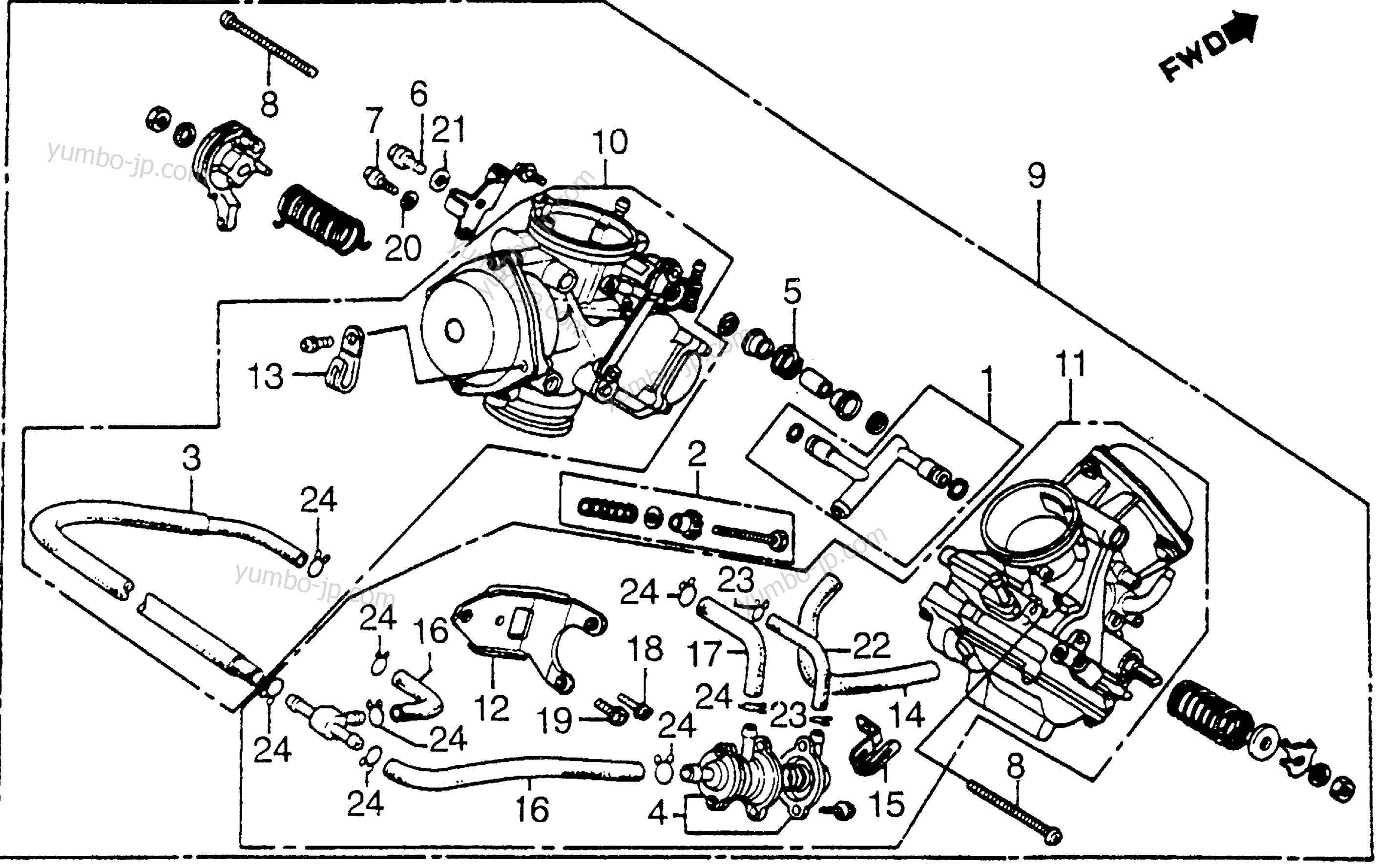 1985 Honda Shadow 700 Carburetor Diagram