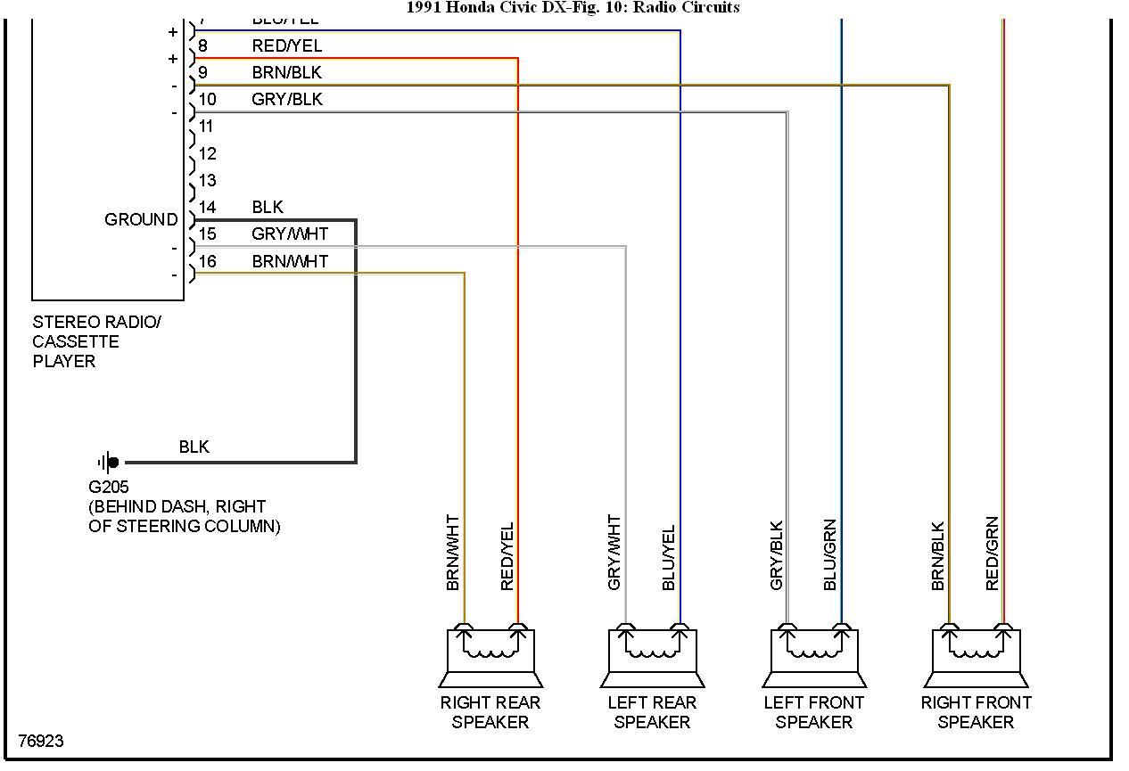 1991 Honda Civic Radio Wiring Diagram Ok I Have A Radio I m