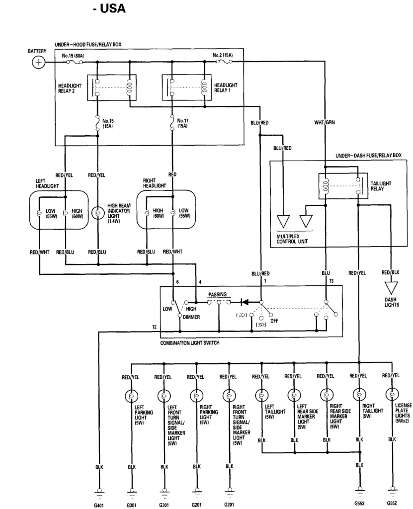 1997 Honda Civic Ignition Switch Wiring Diagram Database Wiring 