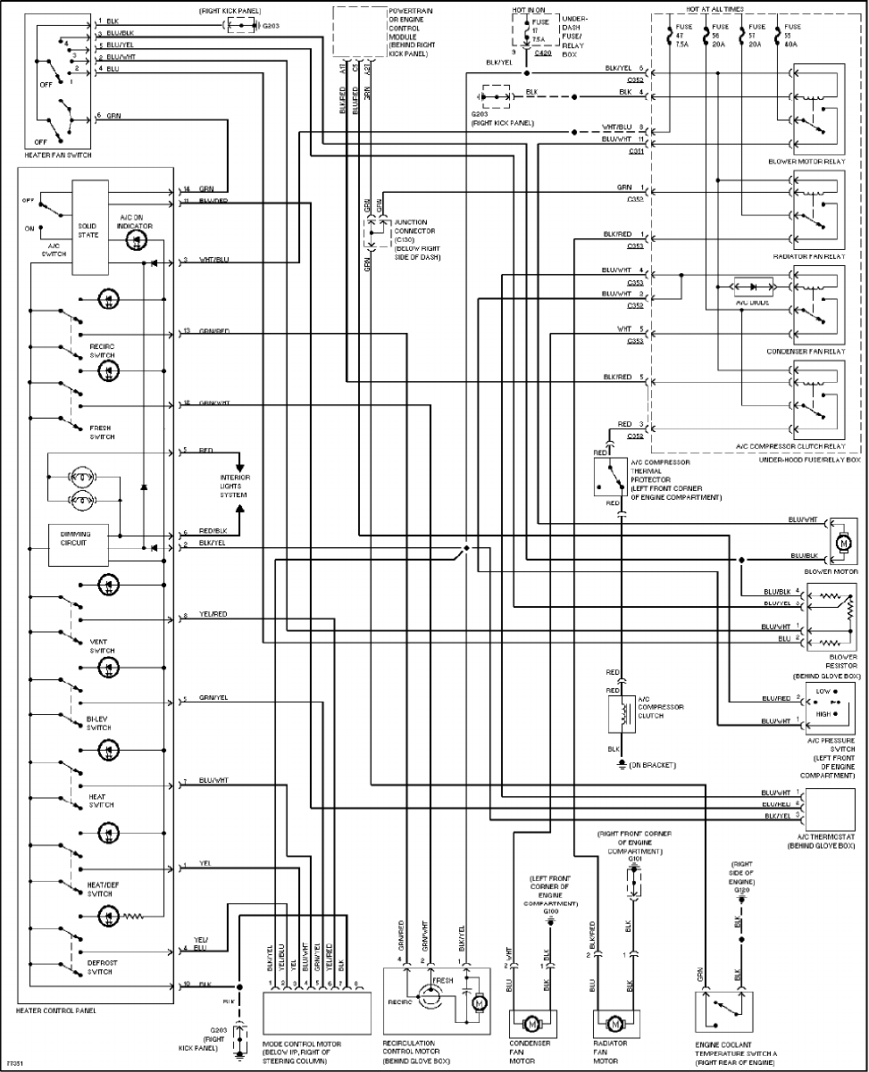 1997 Honda Civic Radio Wiring Diagram Images Wiring Collection