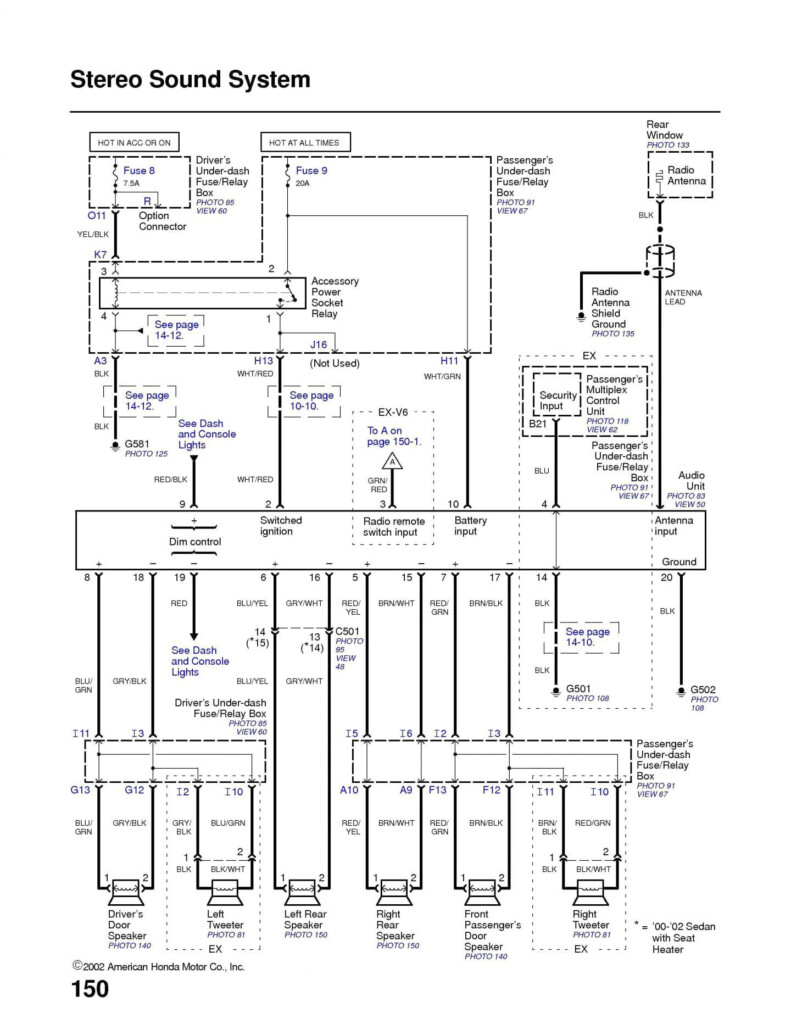 1998 Honda Accord Wiring Diagram Volovets info Diagram Honda 