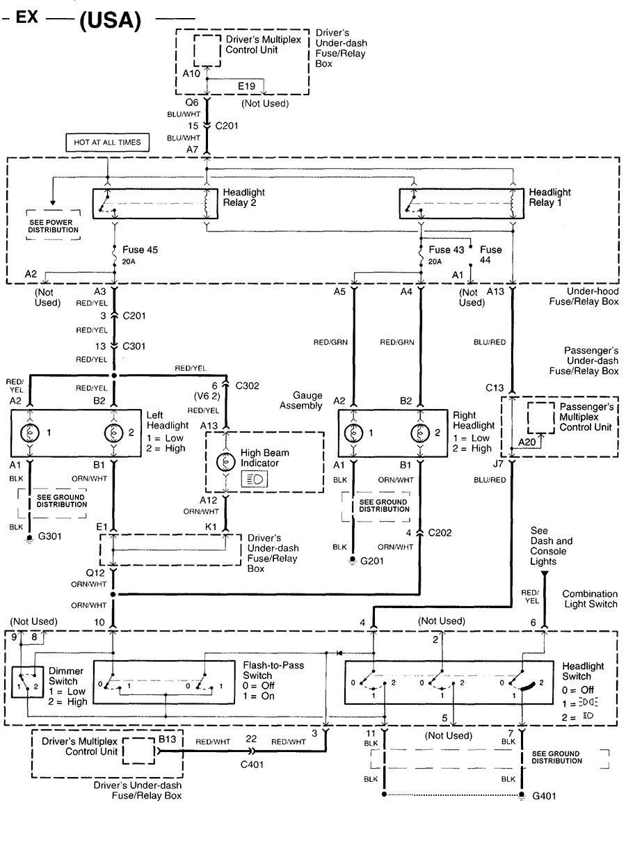 2002 Honda Accord Stereo Wiring Diagram Honda Car Radio Stereo Audio 