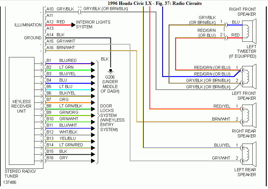 2003 Honda Accord Wiring Diagram For The Radio