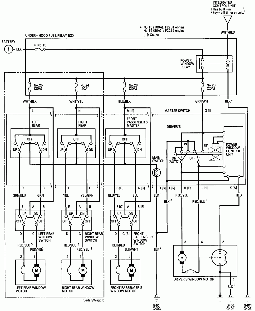 2004 Honda Civic Power Window Wiring Diagram Schematic And Wiring Diagram