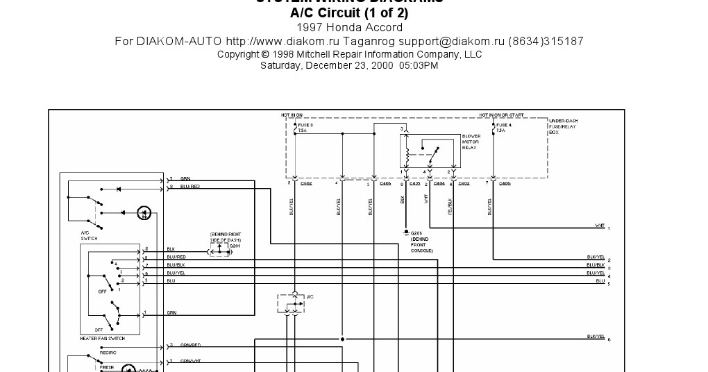 31 1997 Honda Accord Stereo Wiring Diagram Wire Diagram Source 