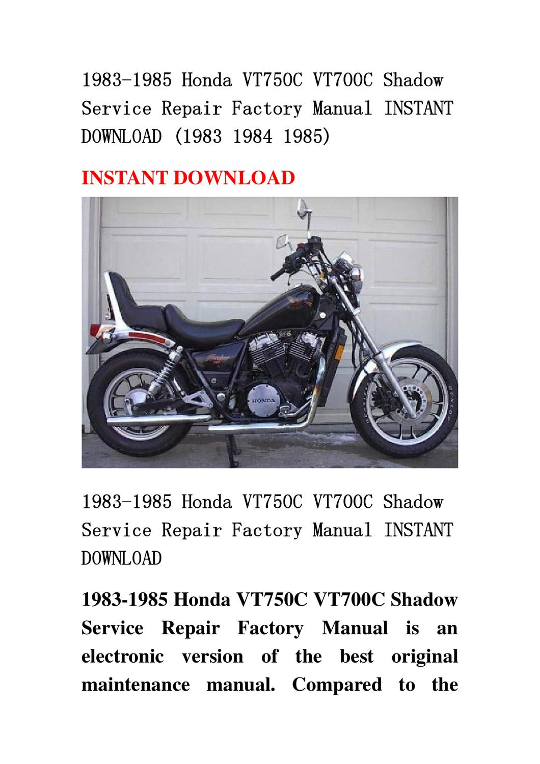 89 Honda Shadow Manual Download Countyellow