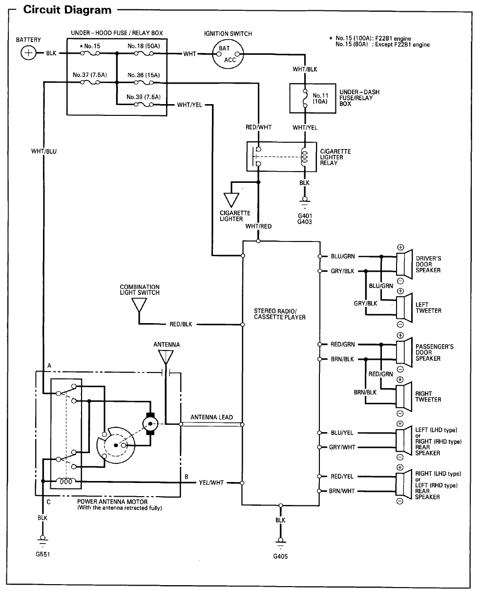 94 Accord Radio Wiring Diagram Cant Find The Right One Honda Tech 