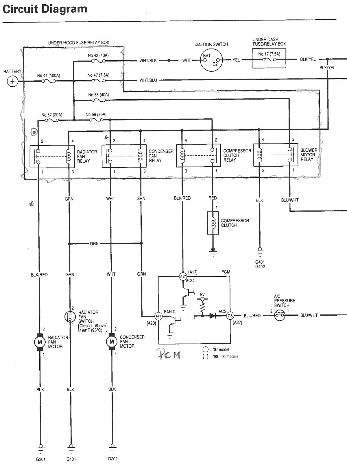 97 Honda Stereo Wiring Diagram Wiring Diagram Networks