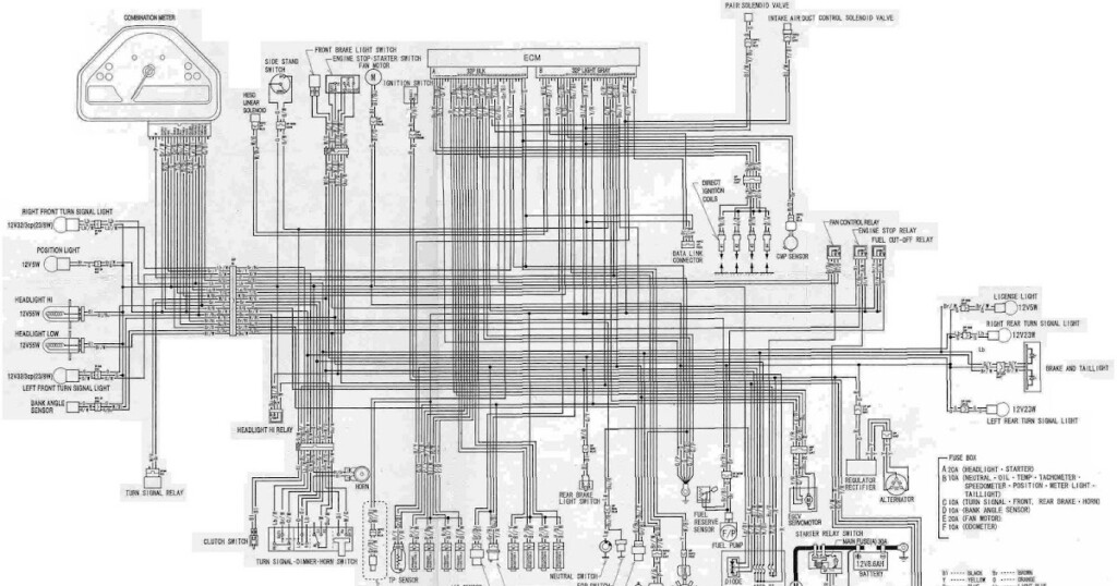 Complete Electrical Wiring Diagram For Honda CBR1000RR All About 