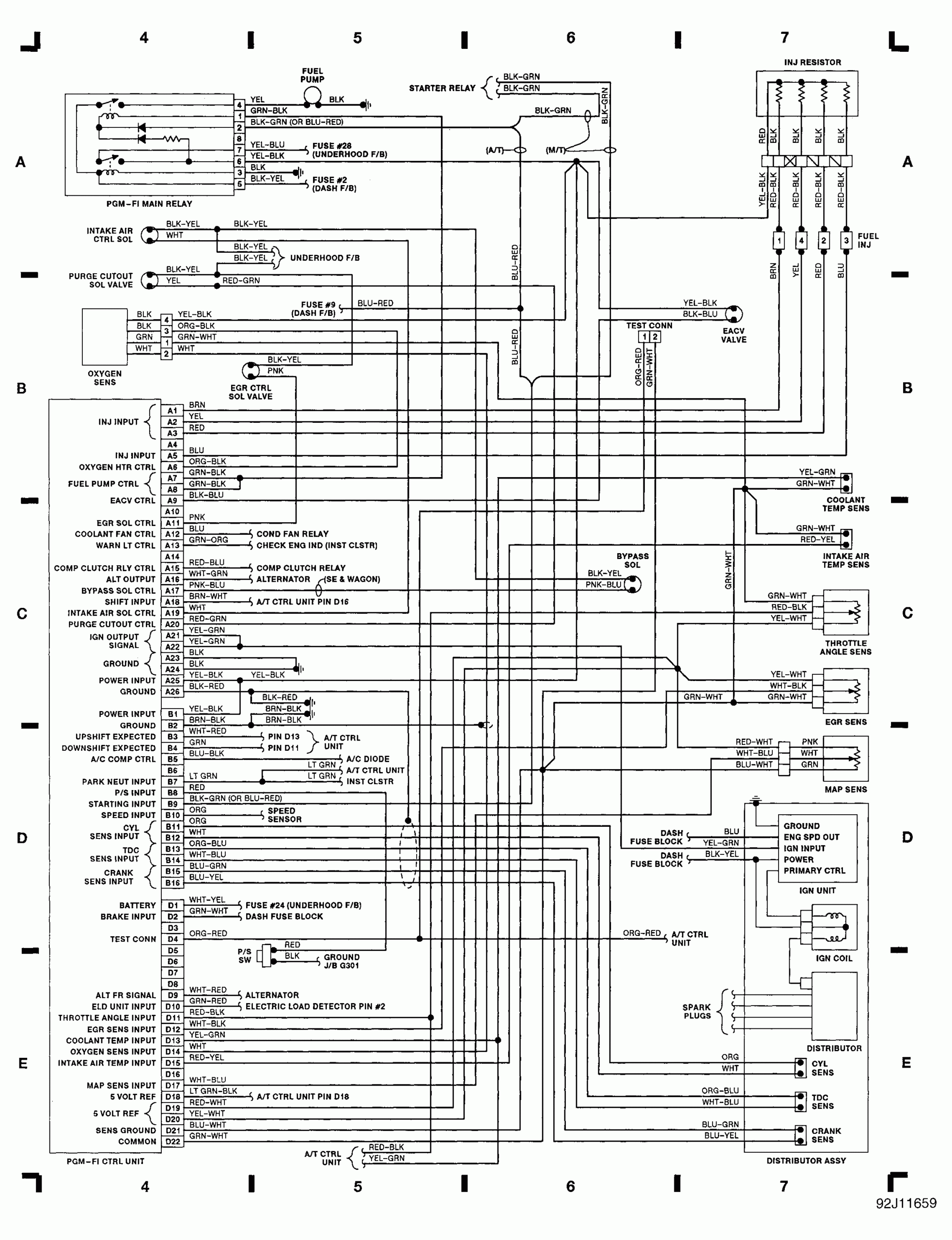 Distributor I Need A Engine Wiring Diagram For Honda Accord 1991