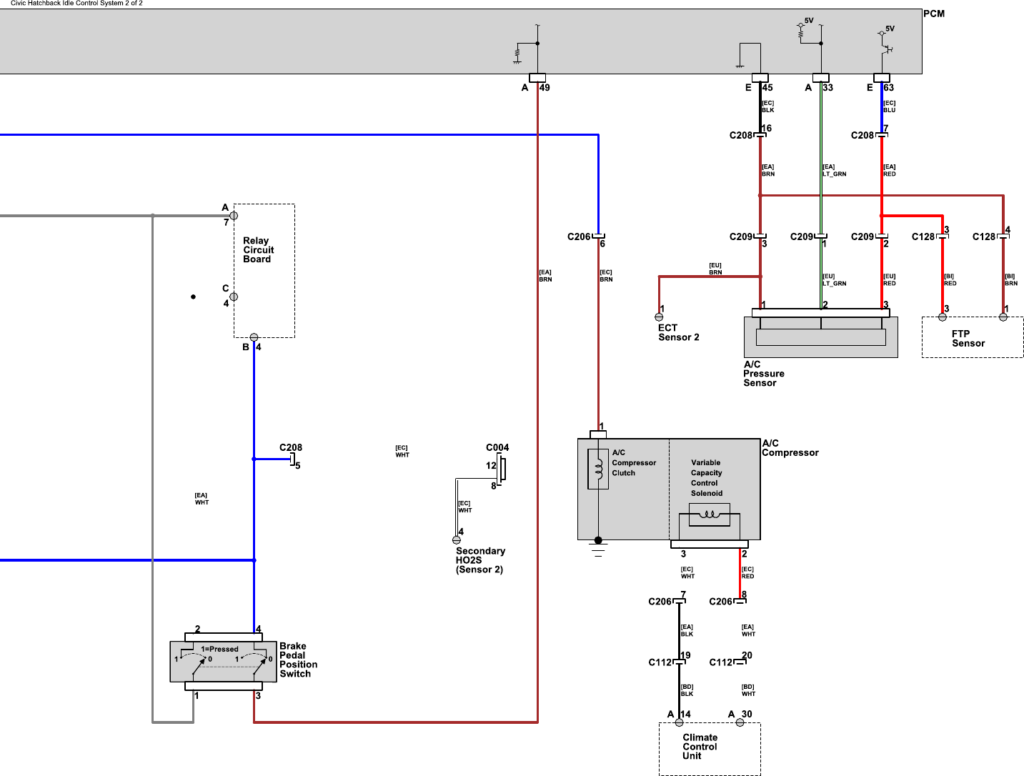 Electrical Wiring Diagrams Page 74 2016 CIVIC Workshop Manual