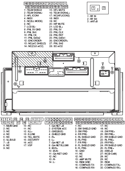 HONDA Car Radio Stereo Audio Wiring Diagram Autoradio Connector Wire 