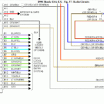 HONDA Car Radio Stereo Audio Wiring Diagram Autoradio Connector Wire