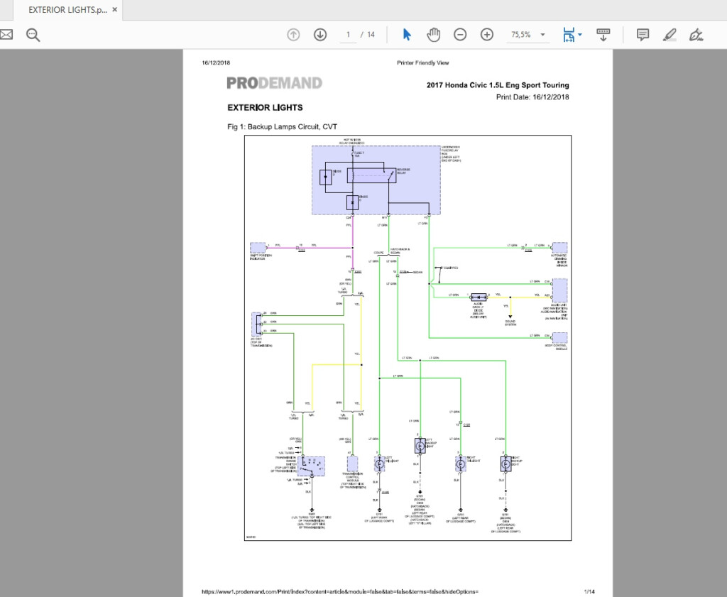 Honda Civic Sport 2017 Wiring Diagram Auto Repair Manual Forum 