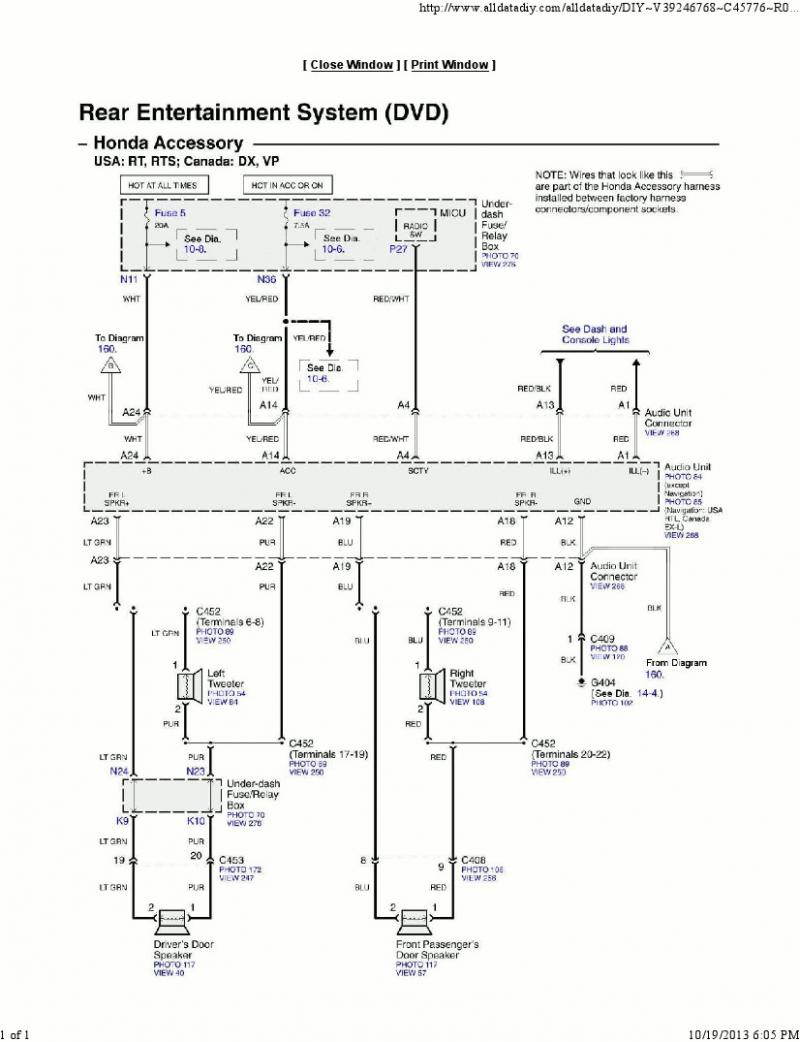 Honda Odyssey Trailer Wiring Diagram Trailer Wiring Diagram