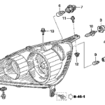 Honda Online Store 2005 Crv Headlight 2 Parts