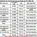 Honda VT1100C SHADOW 1100 1994 R USA CALIFORNIA REAR FENDER CHART3