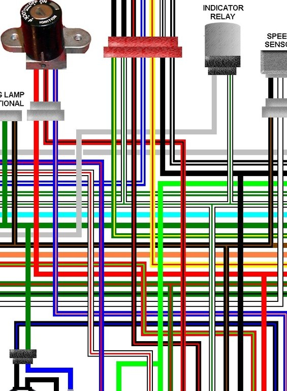 Honda VTX1300S 2003 05 UK Spec Colour Motorcycle Wiring Diagram