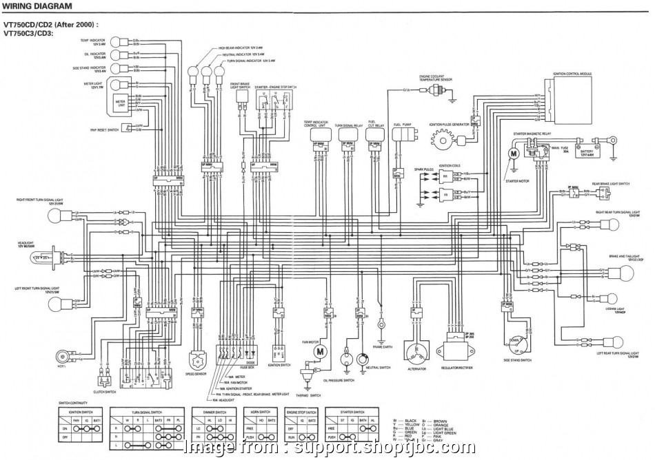 Starter Kill Wiring Diagram Most Honda Shadow Wiring Diagrams TJ 