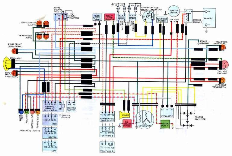 Wiring Diagram For Honda Shadow 1100 Motorcycle Schematic And Wiring 