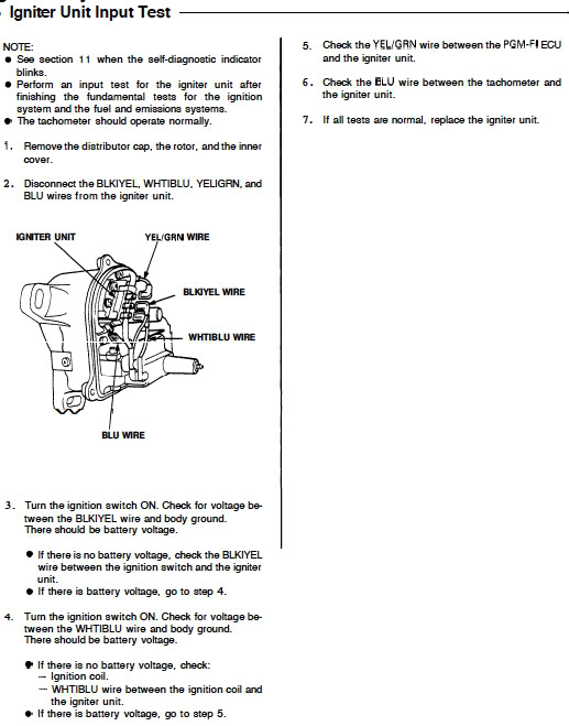 Wiring Diagram For The Ignition System Honda Tech Honda Forum 