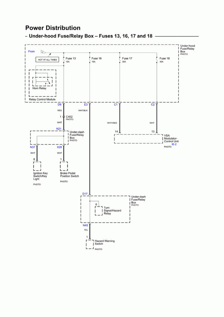 2001 Honda Civic Electrical Schematic Wiring Diagram