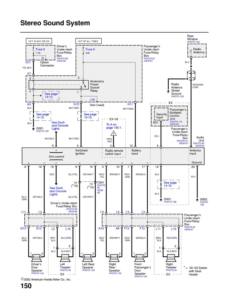 2002 Honda Civic Radio Wiring Diagram Database Wiring Diagram Sample