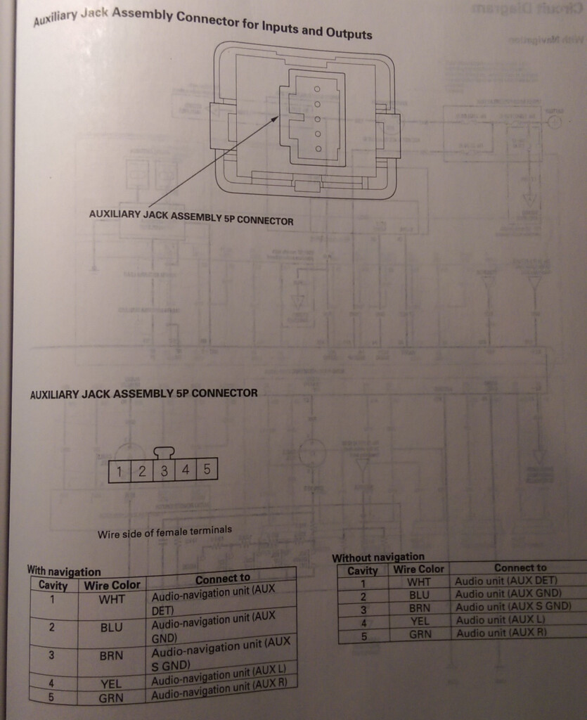 2006 Honda Ridgeline Stereo Wiring Diagram Database Wiring Collection