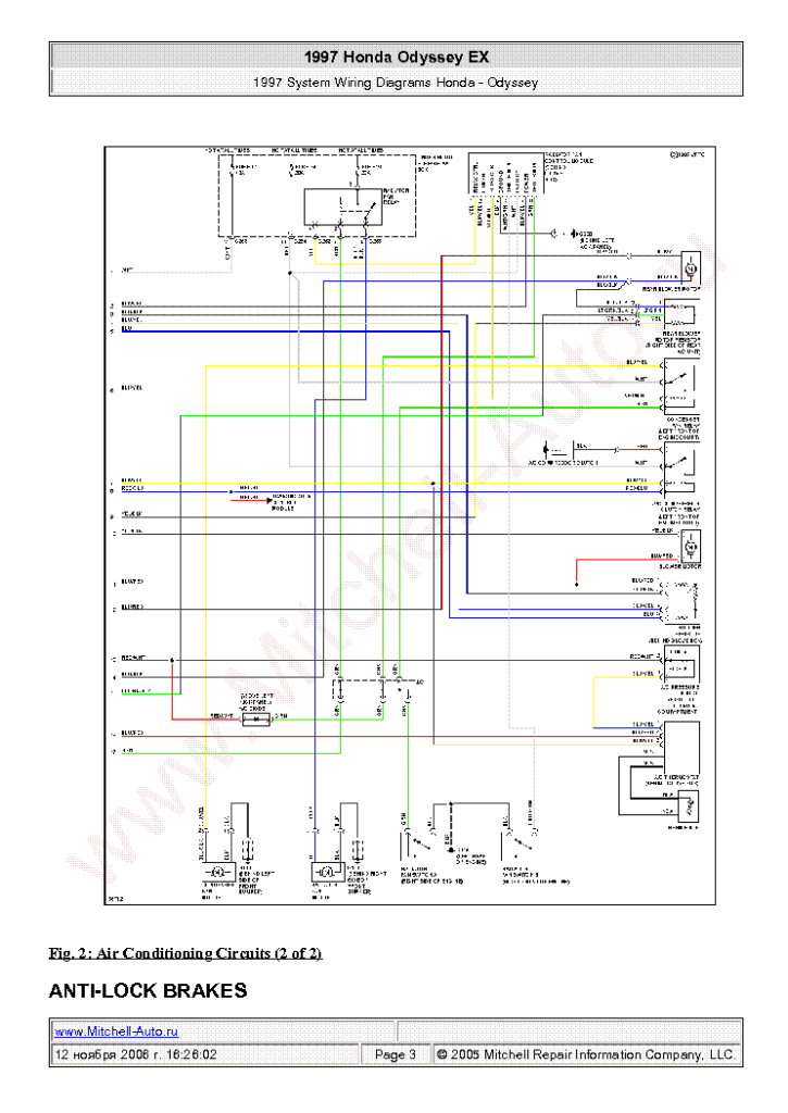 2007 Honda Odyssey Wiring Diagram Images Wiring Collection