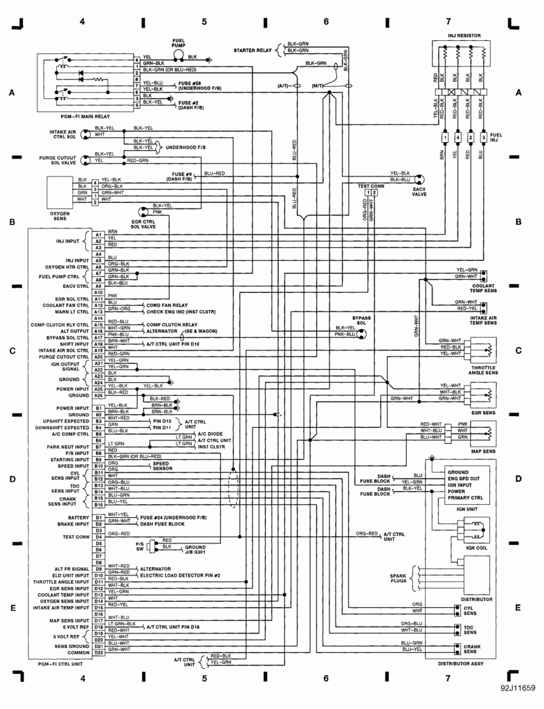 92 Honda Accord Wiring Diagram Radio Collection Wiring Diagram Sample