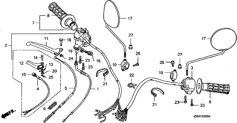 Coastal Motorcycle Centre CT110 1999 SWITCH CABLE