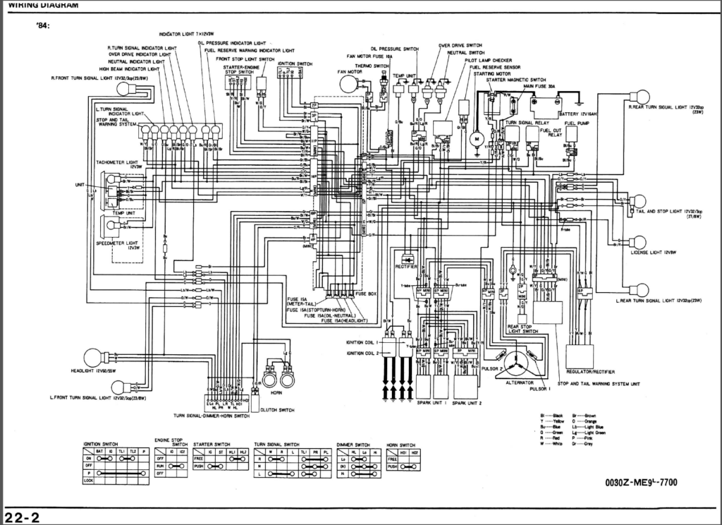  DIAGRAM Wiring Diagram For Honda Shadow 1100 Motorcycle FULL Version 