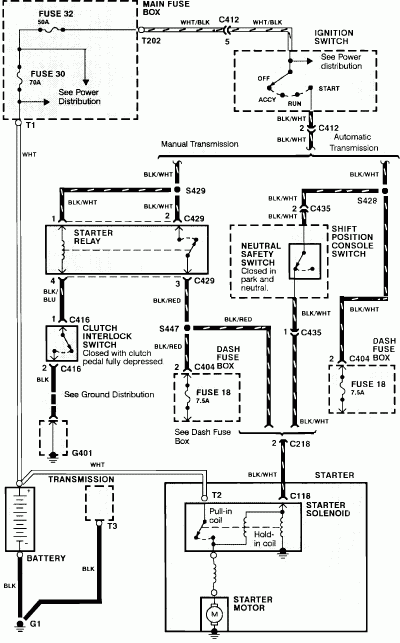 Free Auto Wiring Diagram 1990 Honda Acura Integra Starting System Diagram