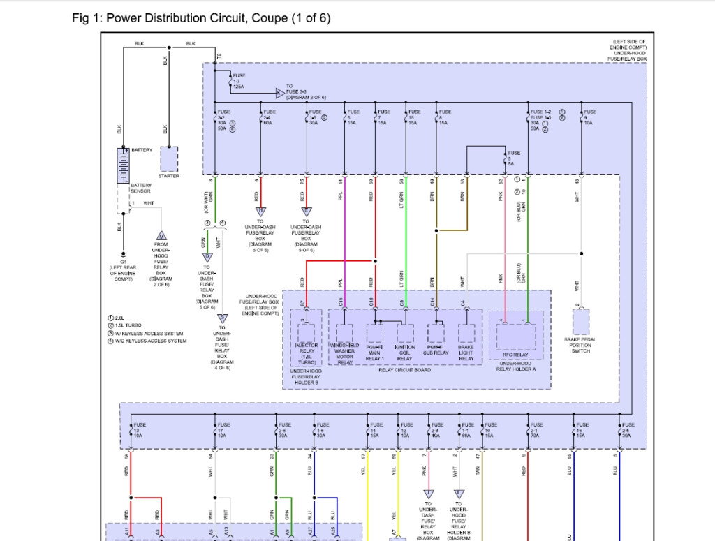 Honda Civic 2017 Full Wiring Diagrams Auto Repair Manual Forum 