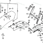 Honda Motorcycle 1985 OEM Parts Diagram For REAR FENDER Partzilla