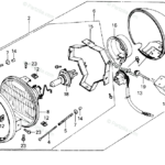 Honda Motorcycle 1986 OEM Parts Diagram For Headlight Partzilla