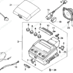 Honda Motorcycle 1994 OEM Parts Diagram For Radio Partzilla