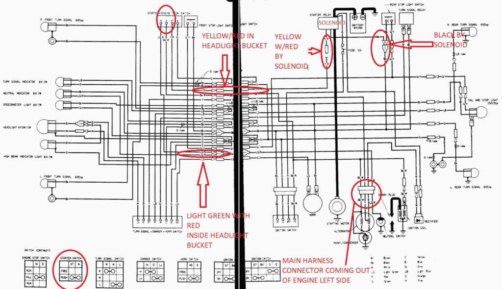 Honda Sl70 Wiring Diagram