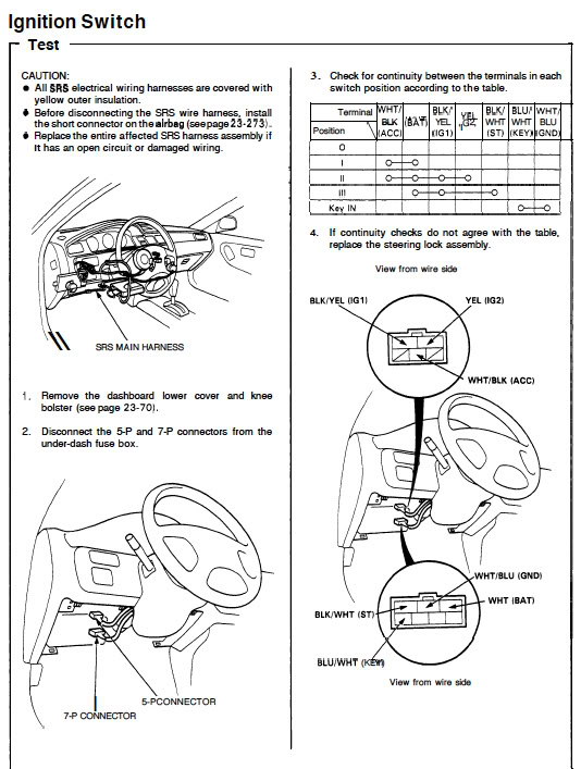 Ignition Switch Problem With My 94 Civic Honda Tech Honda Forum 