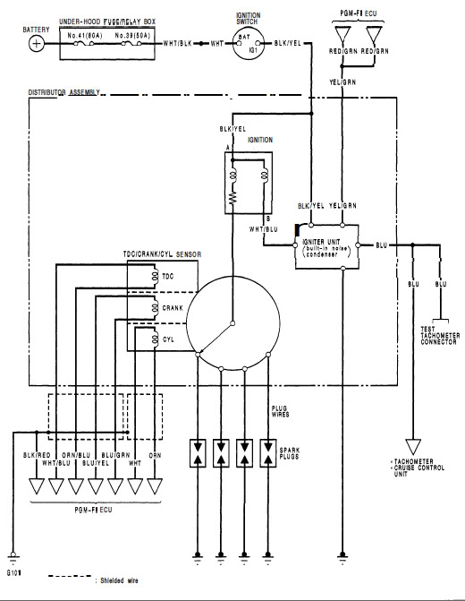 Wiring Diagram For The Ignition System Honda Tech Honda Forum 